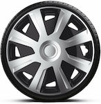 J-Tec Car Hubcap Set Mistral Van 15" 4pcs Black