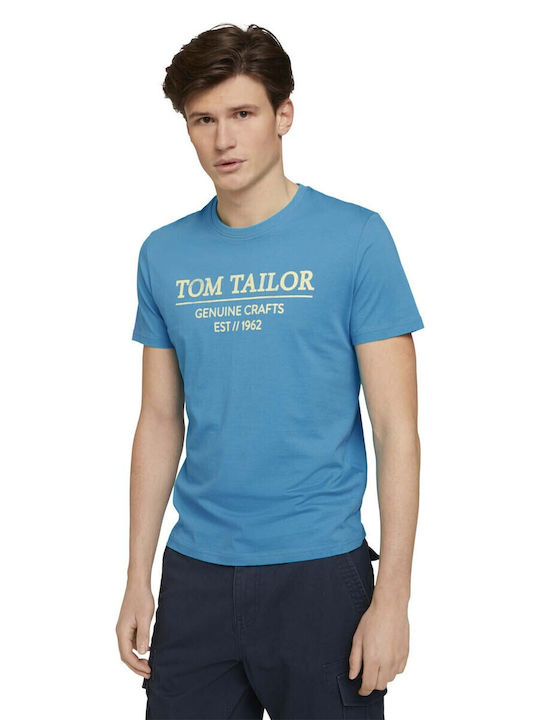 Tom Tailor Basic T-shirt Γαλάζιο