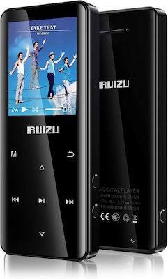 Ruizu D51 MP3 Player (8GB) με Οθόνη 1.8" Μαύρο