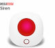 Camwon ZIPIR-A Wireless RF: RF (Radiofrecvență) Alarm Siren Baterie Indoor 100dB 230V with Roșu Light