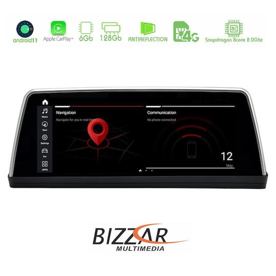 Bizzar Car Audio System for BMW E90 / Series 3 / Series 3 (E90) / E91 / E92 E90 2008-2012 (Bluetooth/USB/AUX/WiFi/GPS/Apple-Carplay/Android-Auto/CD) with Touch Screen 10.25"