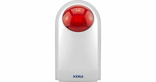 Kerui Wireless Alarm Siren Battery Indoor with Red Light 13x21cm