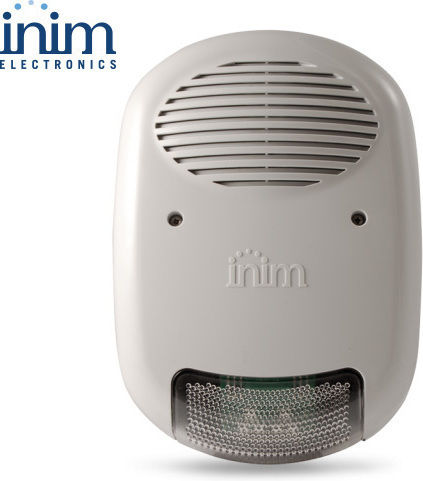 Inim IVY Alarm Siren Baterie Indoor 103dB 12V with Portocaliu Light 20.7x28.8cm