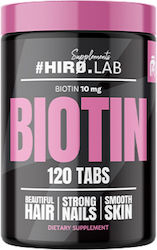 Hiro.Lab Biotin Βιταμίνη για τα Μαλλιά, τo Δέρμα & τα Νύχια 10mg 120 ταμπλέτες