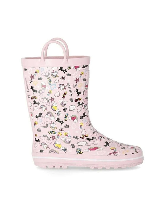 Trespass Starryton - Kids Welly UNICORN PINK (UCFOBTTR0001)