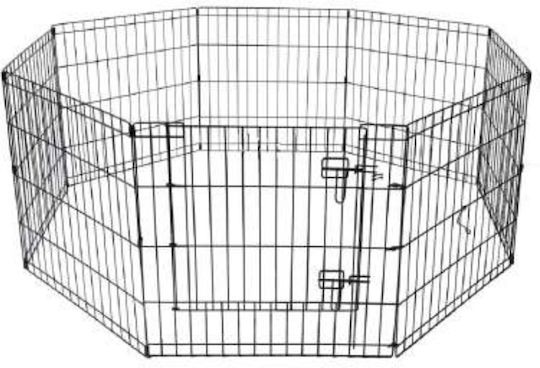 Ikaros Park Dog Octagon made of Metal in Silver Color 61 x 61 x 61cm