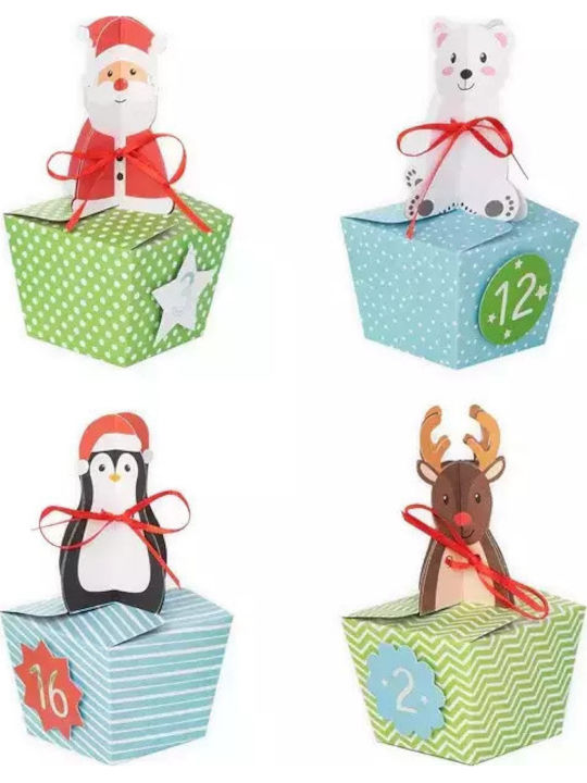 Balloon Balloon Adventskalender Weihnachtsboxen Selbstgemacht Papier 24 Stück