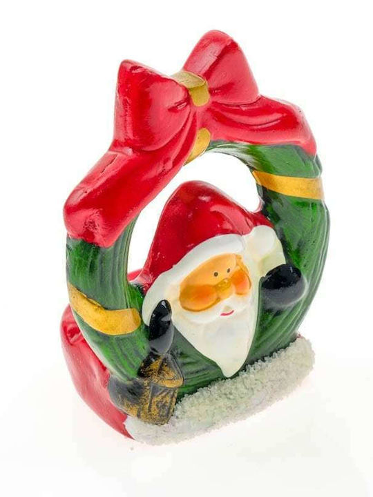 Santa Claus Wreath Christmas Candlestick