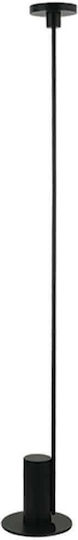 Zambelis Lights LED Floor Lamp H160xW25cm. with Warm White Light 1200lm Black