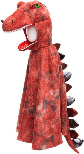Κάπα Βροντόσαυρος T-Rex Αποκριάτικη Κάπα Κόκκινη 6-8 ετών