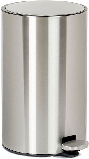 Andrea House Metallischer Silber Mülleimer 12lt Andrea House Metallischer Silber Mülleimer 12lt