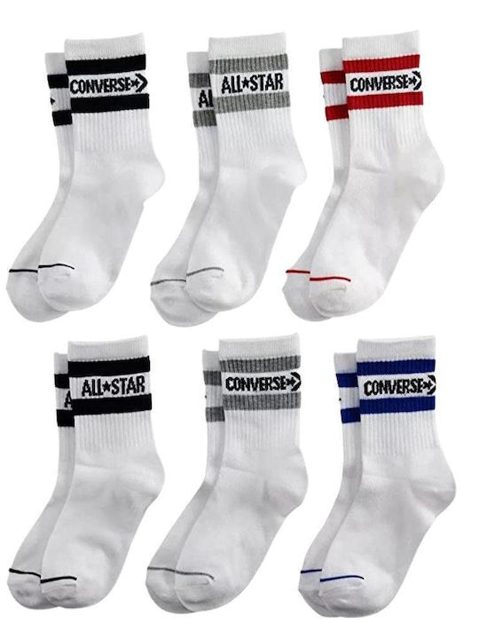 Converse Kids' Socks Knee-High White 6 Pairs