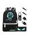 Kruzzel Backpack Αδιάβροχο 19lt Μαύρο