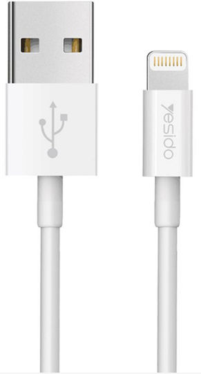Yesido CA-22 USB to Lightning Cable Λευκό 1.2m (127363)