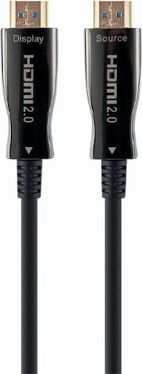 Cablexpert Active Optical HDMI 2.0 Premium High Speed 4K 60Hz HDR Cable HDMI Male - HDMI Male 30m Black