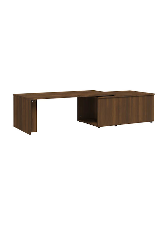 Rectangular Wooden Coffee Table Oak L150xW50xH35cm