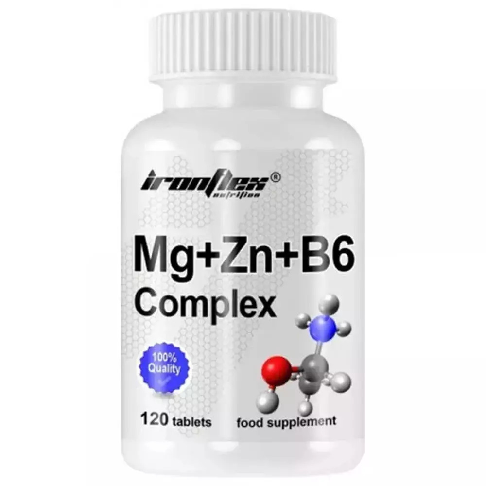 Ironflex Nutrition Mg+Zn+B6 Complex 120 ταμπλέτες | Skroutz.gr