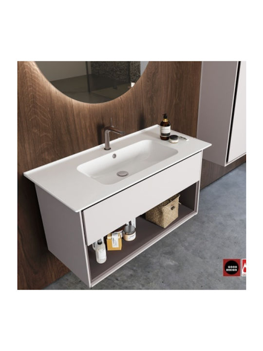 Cerastyle Blue Вградена мивка Порцелан 80x47x16.5см Бял