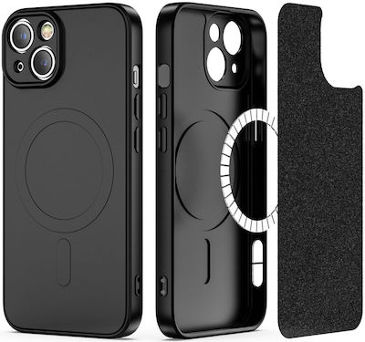 Tech-Protect Icon Plastic / Silicone Back Cover Black (iPhone 13)