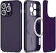 Tech-Protect Icon MagSafe Umschlag Rückseite Kunststoff / Silikon Deep Purple (iPhone 14 Pro Max) THP1623