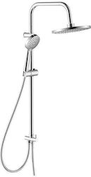 Fayans Phoenix-N Adjustable Shower Column without Mixer 80-120 Silver