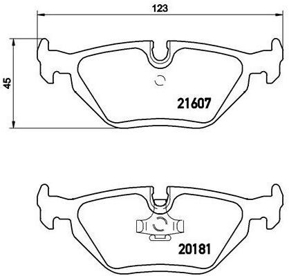 Bosch Plăcuță de frână Spate 4buc pentru BMW E36 / Z3