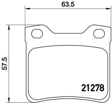 Bosch Plăcuță de frână Spate 4buc pentru Peugeot 406 / 605 / 607