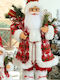 Santa Claus Natural Home Red 45cm