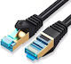 Montis S/FTP Cat.7 (10Gbps) Καλώδιο Δικτύου Ethernet 15m Μαύρο