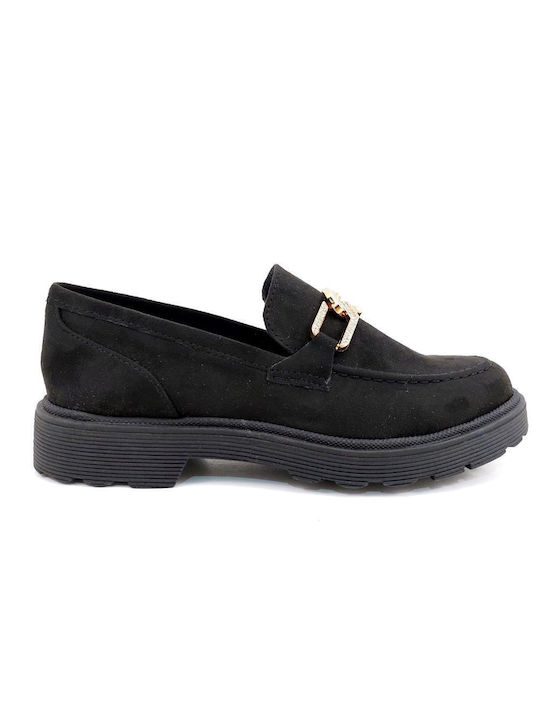 WOMEN'S MOCASINE BLACK CAMEO - Schwarz