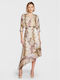 Guess Midi Dress for Wedding / Baptism Brown