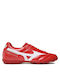 Mizuno Morelia II Club As Low Football Shoes with Molded Cleats Red