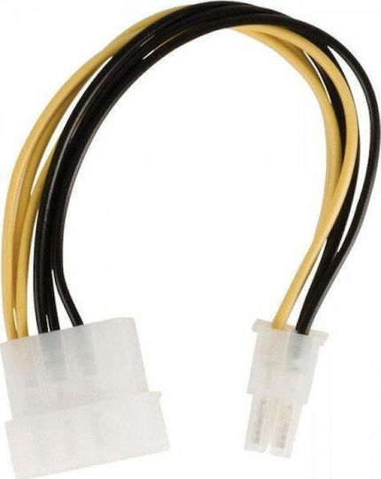 Valueline 4-Pin Molex - 4-Pin Molex Cable 0.15m Μαύρο VLCP 74340V