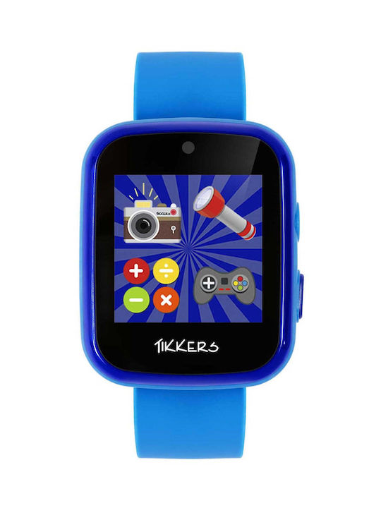 Tikkers Παιδικό Smartwatch με Λουράκι από Καουτσούκ/Πλαστικό Μπλε