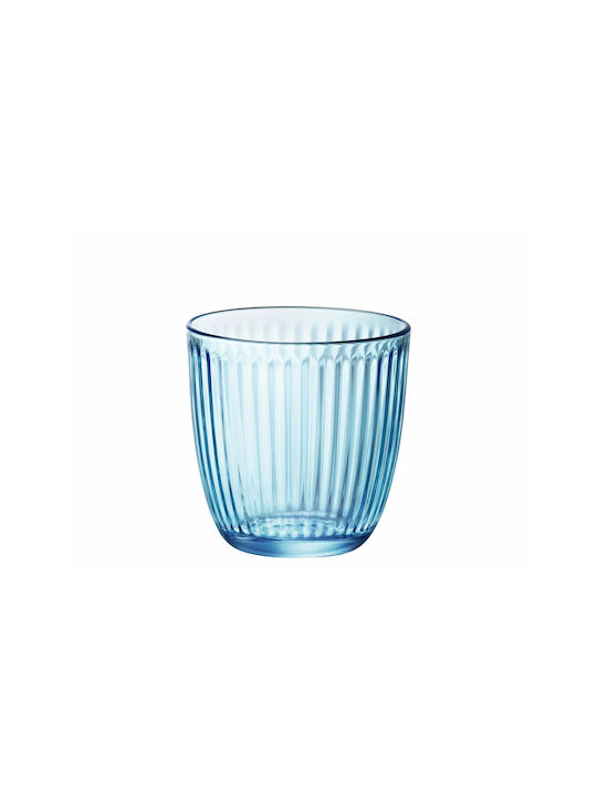Bormioli Rocco Line Glass Set Water made of Glass Blue 290ml 00.10204 6pcs