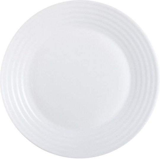 Luminarc Harena Πιάτο Γλυκού Γυάλινο White με Διάμετρο 19cm