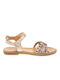 LEATHER SANDALS AMICA GIRL - COPPER - COPPER