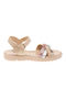 LEATHER SANDALS AMICA GIRLS - BEIGE - BEIGE