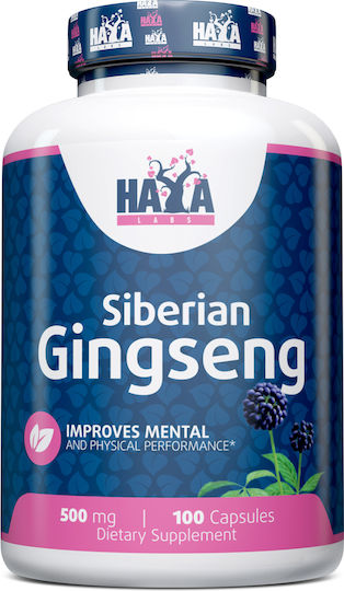 Haya Labs Siberian Ginseng 500мг 100 капси
