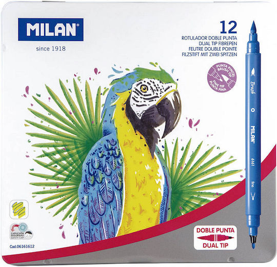 Milan Zeichenmarker Mehrfarbig 12Stück