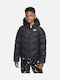 Kids' Sports Jacket Short with Hood Black Sportswear