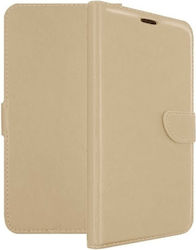 Synthetic Leather Book Gold (Realme C31)