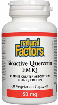 Natural Factors Bioactive Quercetin EMIQ 50mg 60 φυτικές κάψουλες