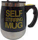 Stainless Steel Thermos Bottle 350ml Black with Mouthpiece and Handle
