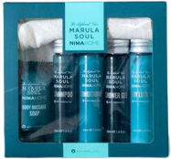 Nima Marula Soul Skin Care Set for Moisturizing & Cleaning Body Cleaning with Conditioner , Bubble Bath , Body Cream & Shampoo 28749