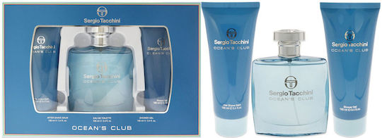 Sergio Tacchini Ocean Club Ανδρικό Σετ με Eau de Toilette 3τμχ
