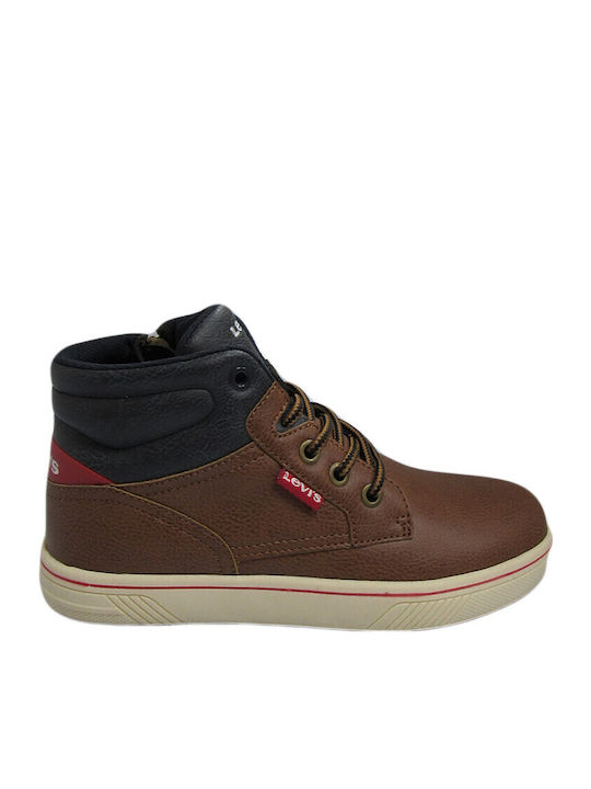 Portland Kids Boots with Laces Tabac Brown