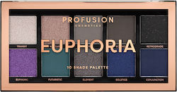 Profusion Cosmetics 10 Shade Eye Shadow Palette...