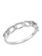 Senza Damen Ring Ehering mit Zirkonia aus Silber