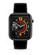 Techmade Hava TM-HAVA Aluminium Smartwatch mit Pulsmesser (Full Black)